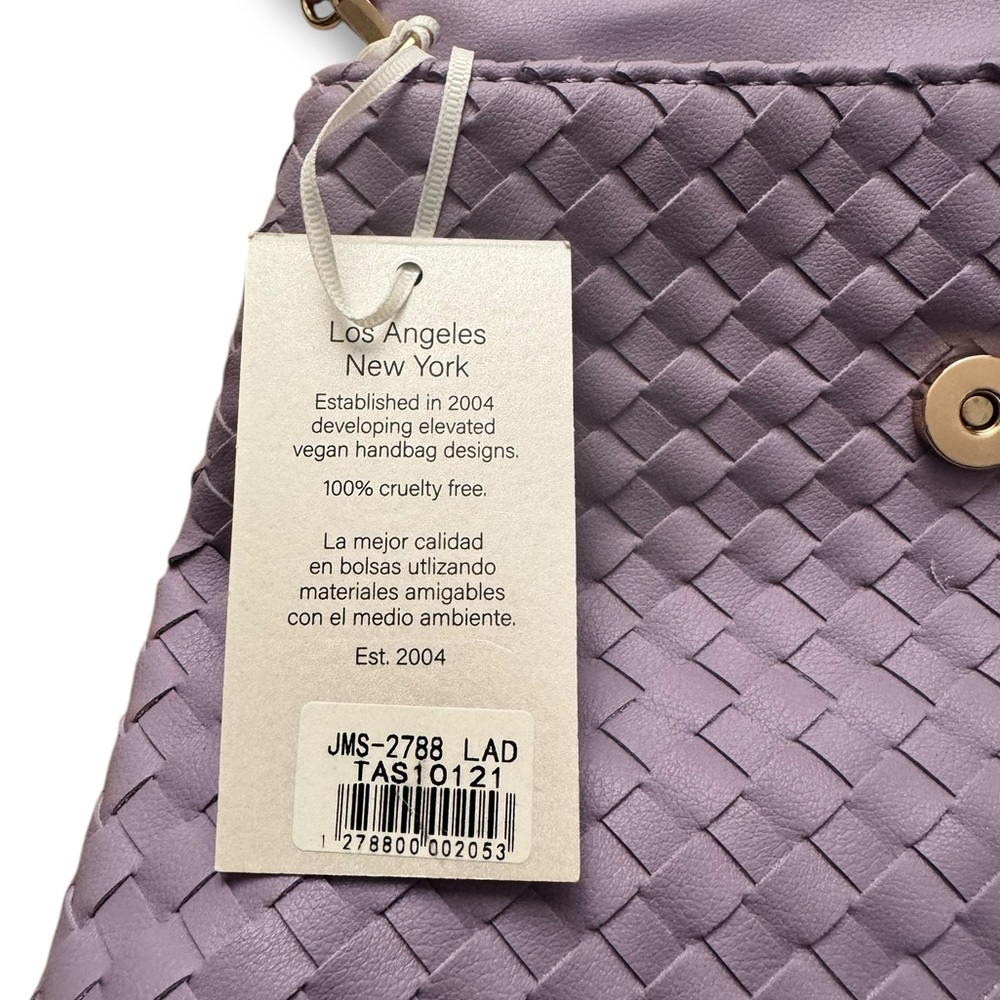 Alyssa Nicole Woven Lavender Shoulder Bag NWT - Picture 5 of 8